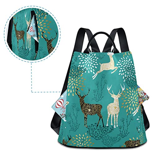 Alaza Deer Dahlia Boho Women Backpack Anti Theft Back Pack Shoulder Fashion Bag Purse #TOP3