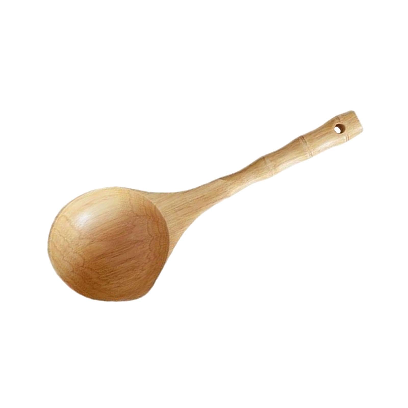 Louche en Bois pour Sauna et SPA, Cuillère à Eau en Bois Massif avec Manche Long