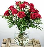 ramo rojo rosas Las flores se envían en una caja especial que las protege de cualquier daño y las mantiene ventiladas e hidratadas hasta que lleguen a su destino.