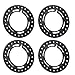 RCLIONS 4pcs Aluminum 1.9inch RC Beadlock Wheel Rim Replacement Ring for 1/10 RC Crawler Car 1.9
