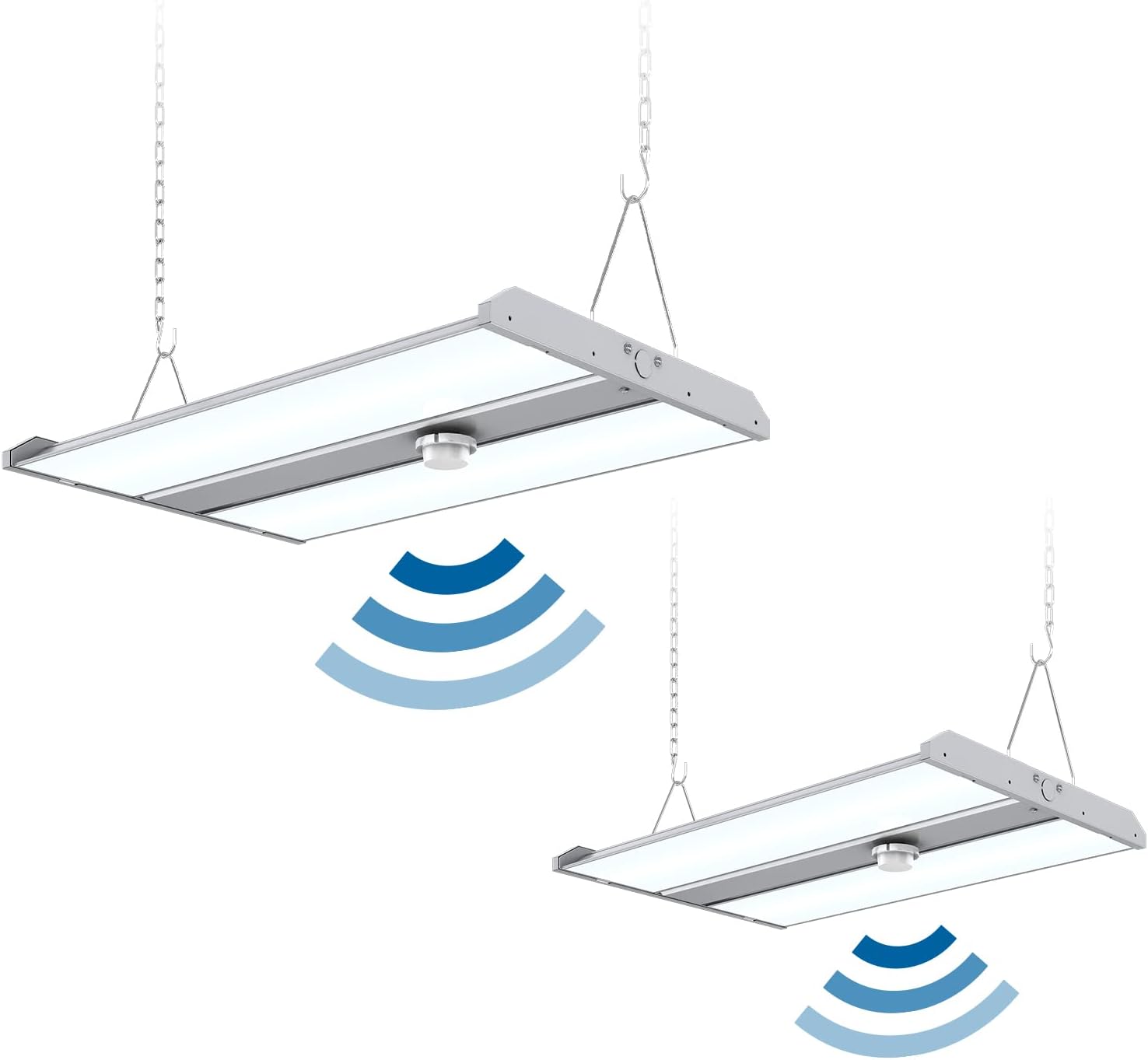 Sokply 2FT LED High Bay Shop Light Motion Sensor 220W 33000Lm (1100W