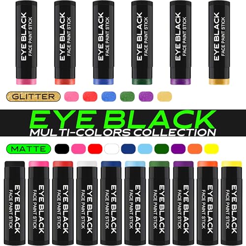 image for DALVGFN ORANGE EYE BLACK STICK, Anti-Glare Eyeblack For Baseball Footb