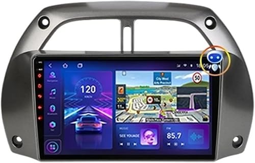 Radio de coche Android 11 de 2 DIN compatible con Toyota RAV4 Rav 4 2001 2002 2003 2004 2005 2006 reproductor de video multimedia navegación Carplay