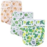 3 Stück Läufigkeitshose für Hündinnen, Hundewindeln für Hündinnen, Hochabsorbierend und Atmungsaktiv, Bequemes Höschen für Hunde, Perfekt für Inkontinenz und Trockenheit