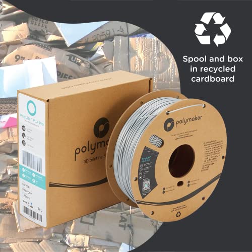 polymaker pla pro filament 175mm 1kg tough amp high rigidity silver 3d printing filament polylite pla pro 3d printer filament 175mm print with most 3d printers