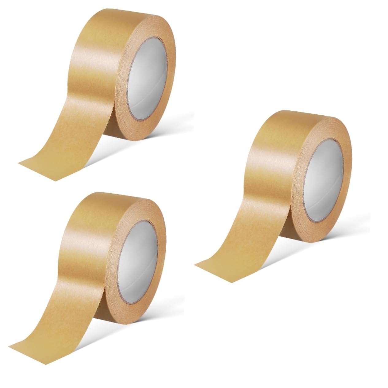 Gadpiparty 3 Di Nastro Di Carta Kraft Nastro Trasparente Di Fissaggio Resistente Di Carta Gommata Di Mascheratura Autoadesivo Distributore Di