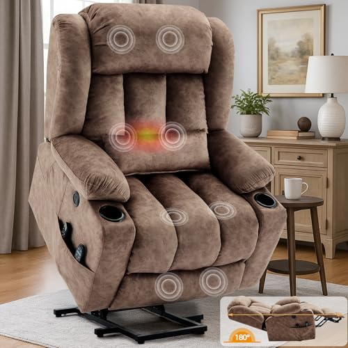Sillón reclinable plegable marrón claro miniatura 1