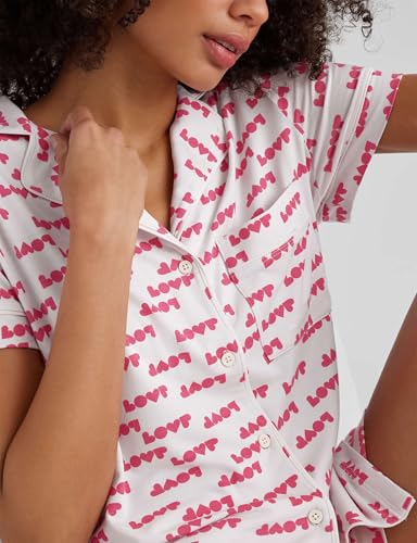 Tommy John Women's Short Sleeve Sleep Top and Short Set4