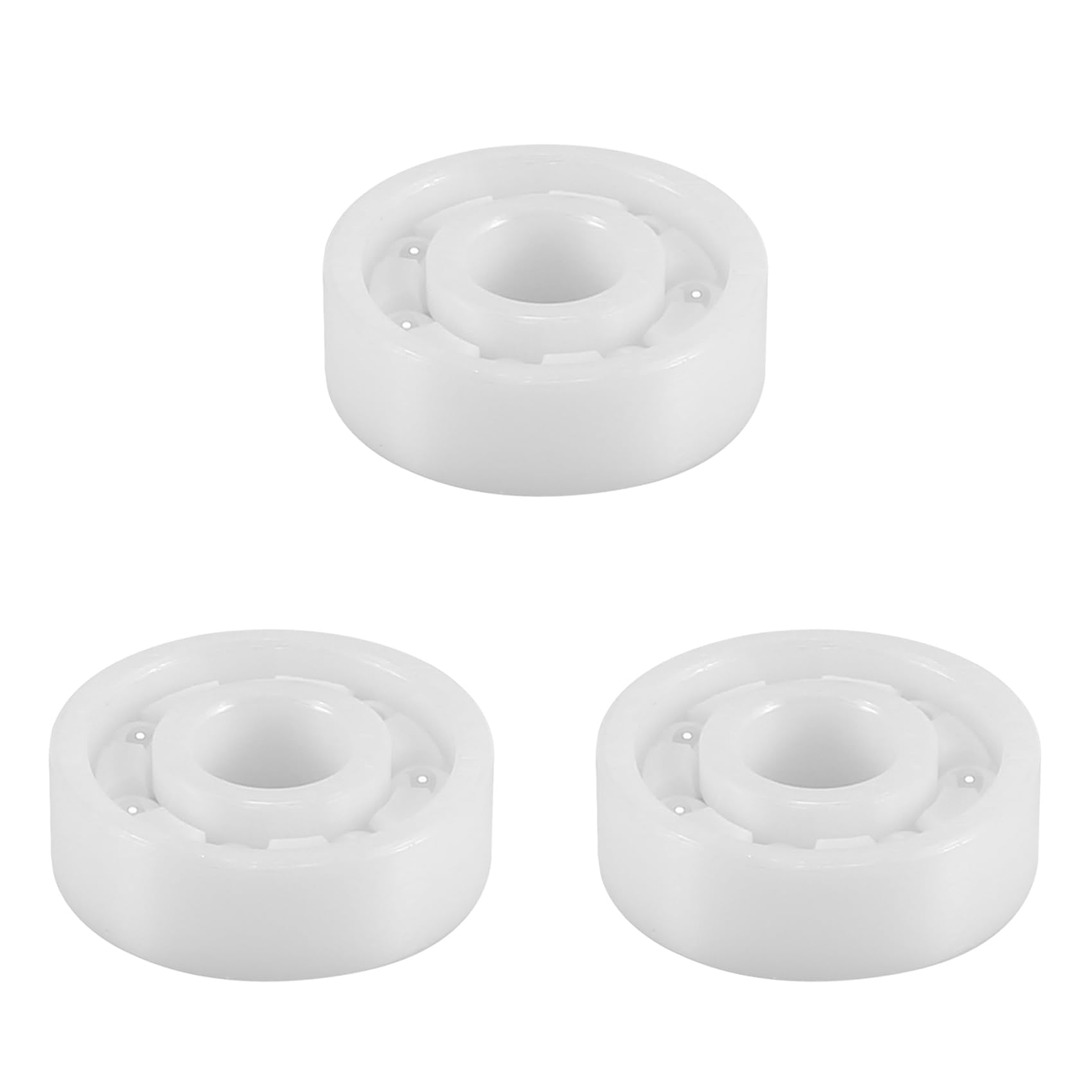 Jnchdghwa White 3X 608 Full Ceramic Bearing Zro2 Ball Bearing 8Mmx22mmx7mm Zirconia Oxide Bearing