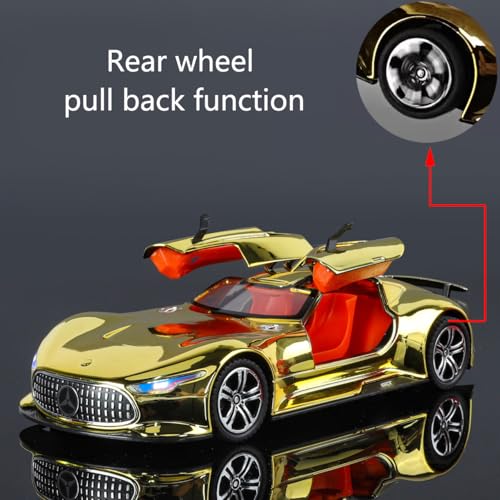Modelo de coche de juguete iLooboo 1:24 AMG Vision GT miniatura 6