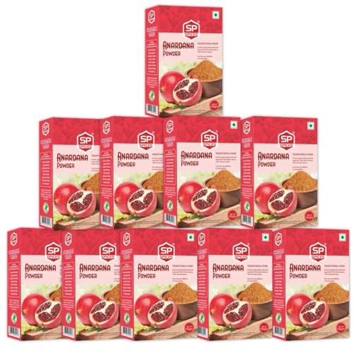 Image of SP SPICES Pure Fresh Anardana Powder Rich in Flavor Aroma Natural Organic Dried Pomegranate Seed Powder Perfect for Preparing Snacks Dishes 1 kg (Pack of 10 * 100gm)