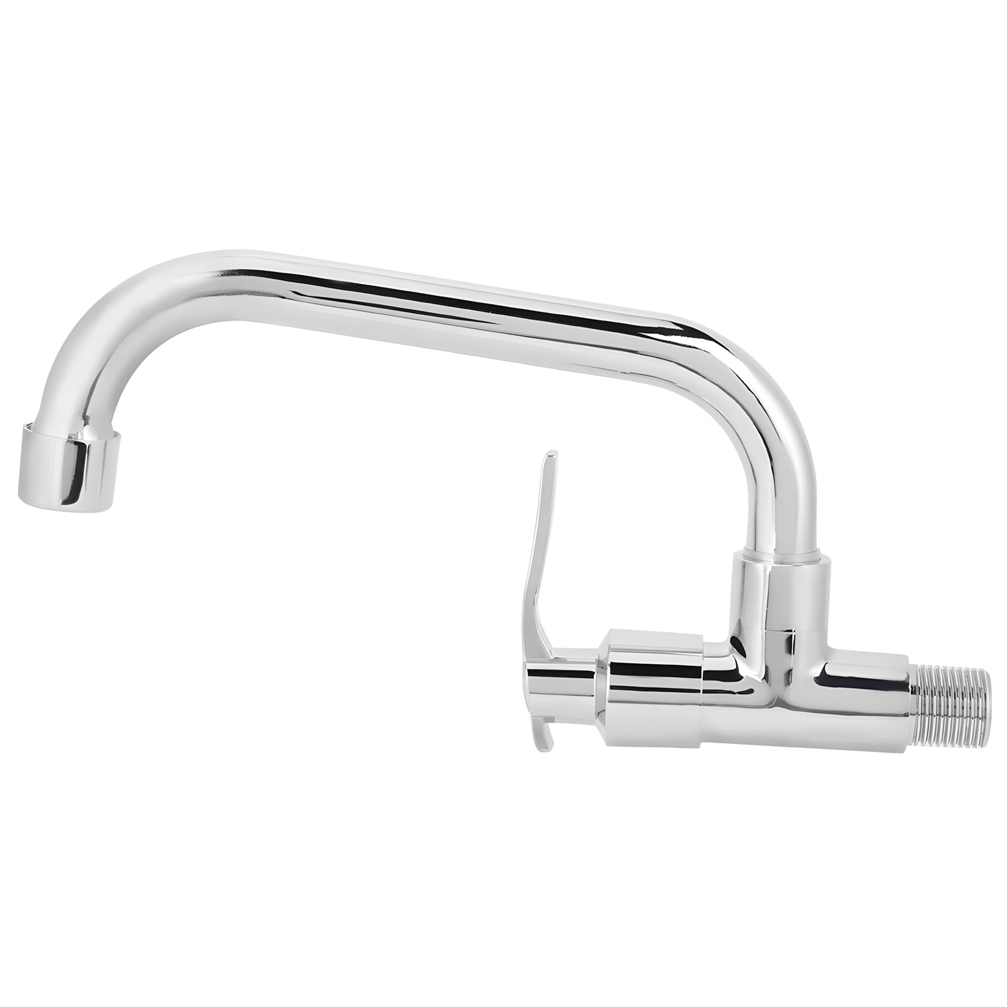 Grifo de agua fría individual, grifo G1/2 in para pared, agua fría, grifo de pared, grifo de agua fría para baño, cocina (20 cm)