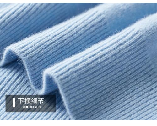 Men's Sweater Turtleneck Knitted Long Sleeve Pullover Basic Solid Color Top4