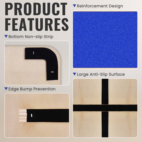 Image of Balance Board Professional Wobble Board for Adults Anti-Slip 350LBS Balance Boards for Physical Therapy Standing Desk Core Strength Wooden Balance Board Rocker Board