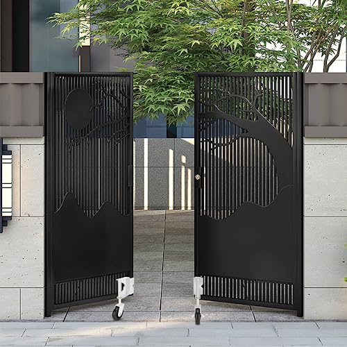 Image of Heavy Duty Gate Wheel for Wooden Gate, Spring Loaded Gate Caster Wheel, Farm Gate Wheel with 220 Lbs Capacity, 360 Swivel, for Left&Right Gate