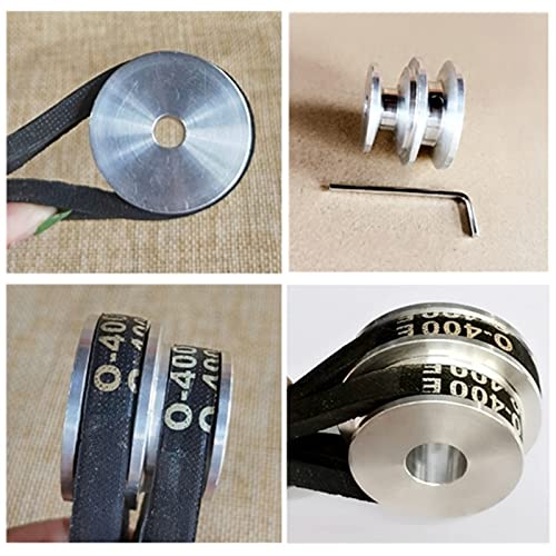 Polea doble ranura aleación de aluminio 40/50MM V-Shape agujero fijo 8-20MM