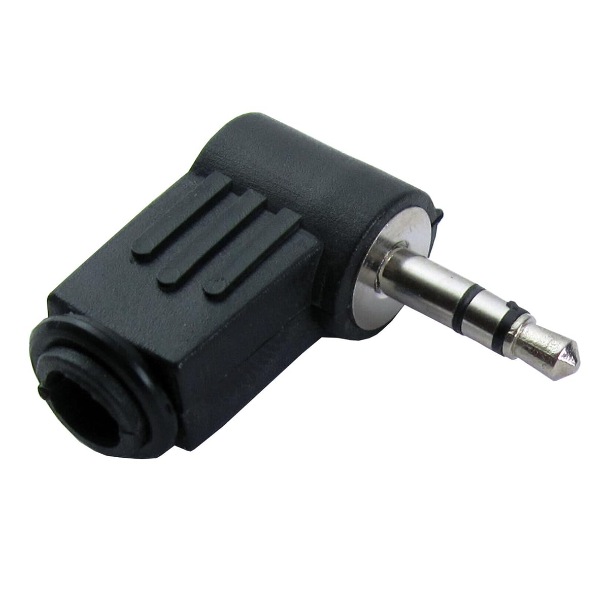 RUITEXUN Right Angle 3.5mm Male Repair Plug Jack Connector, 90 Degree 3.5mm 1/8" TRS Male Plug 3 Pole DIY Audio Stereo Jack Solder Connector Adapter for Repair Headphone Headset Earphone