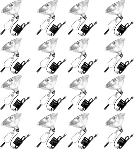 Image of VIVOSUN 16 Pack Clamp Lamp Light with Detachable 8.5 Inch Aluminum Reflector