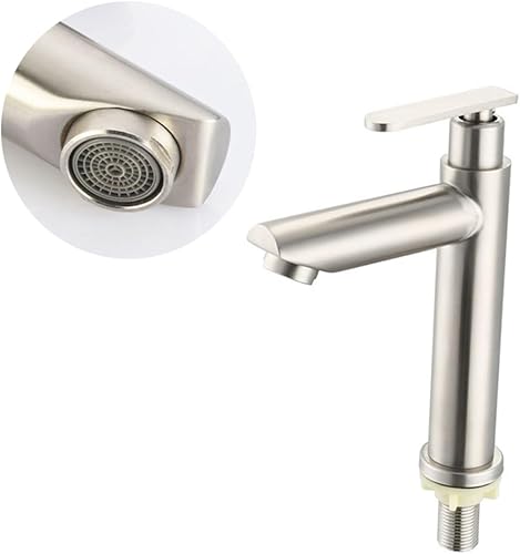 Miniatura 7 de Angoily 2 unids grifo de acero inoxidable brillo de labios contenedores grifo de una sola manija grifo de agua de cocina de acero inoxidable grifo