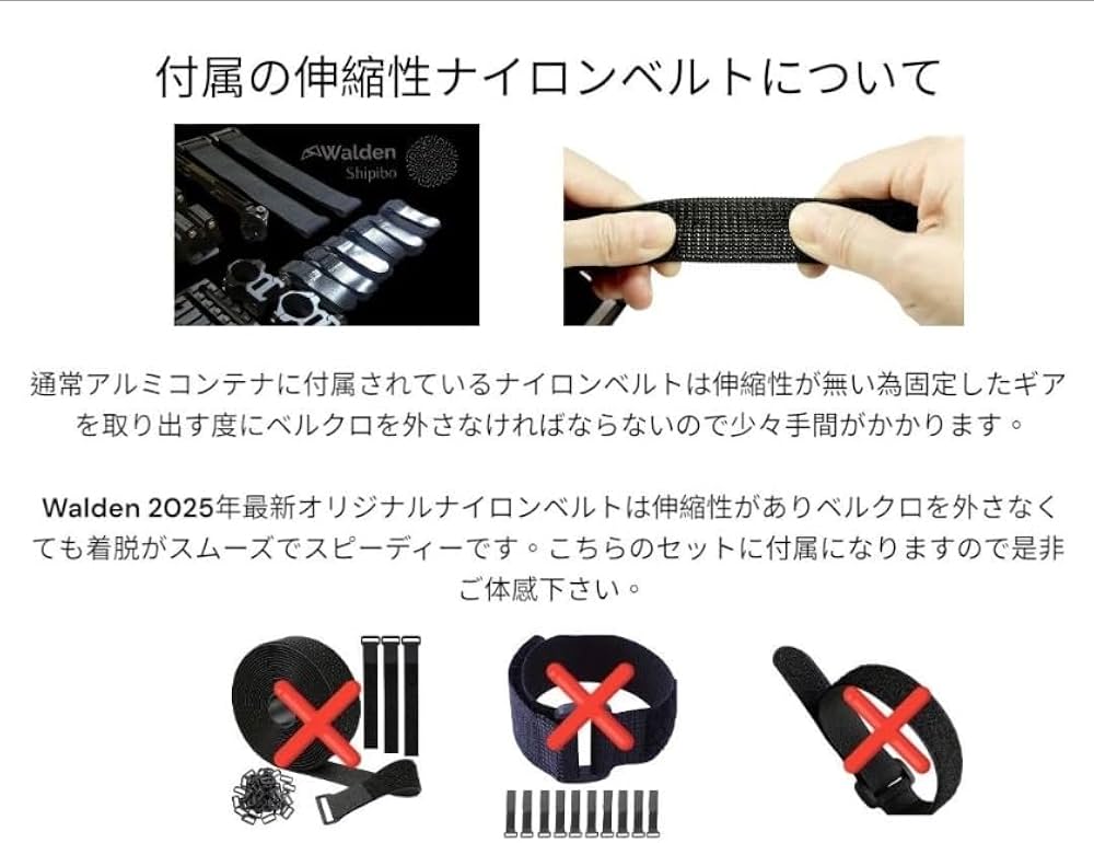 Amazon.co.jp: ガレージギア Walden shipibo 46L～60Lアルミコンテナ