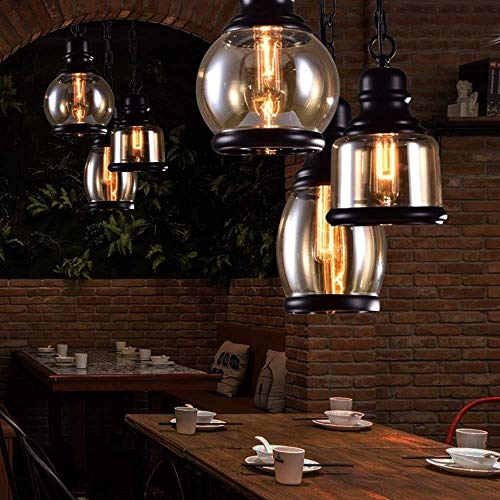 Lámpara de cristal transparente para evitar zonas oscuras en cocina 3