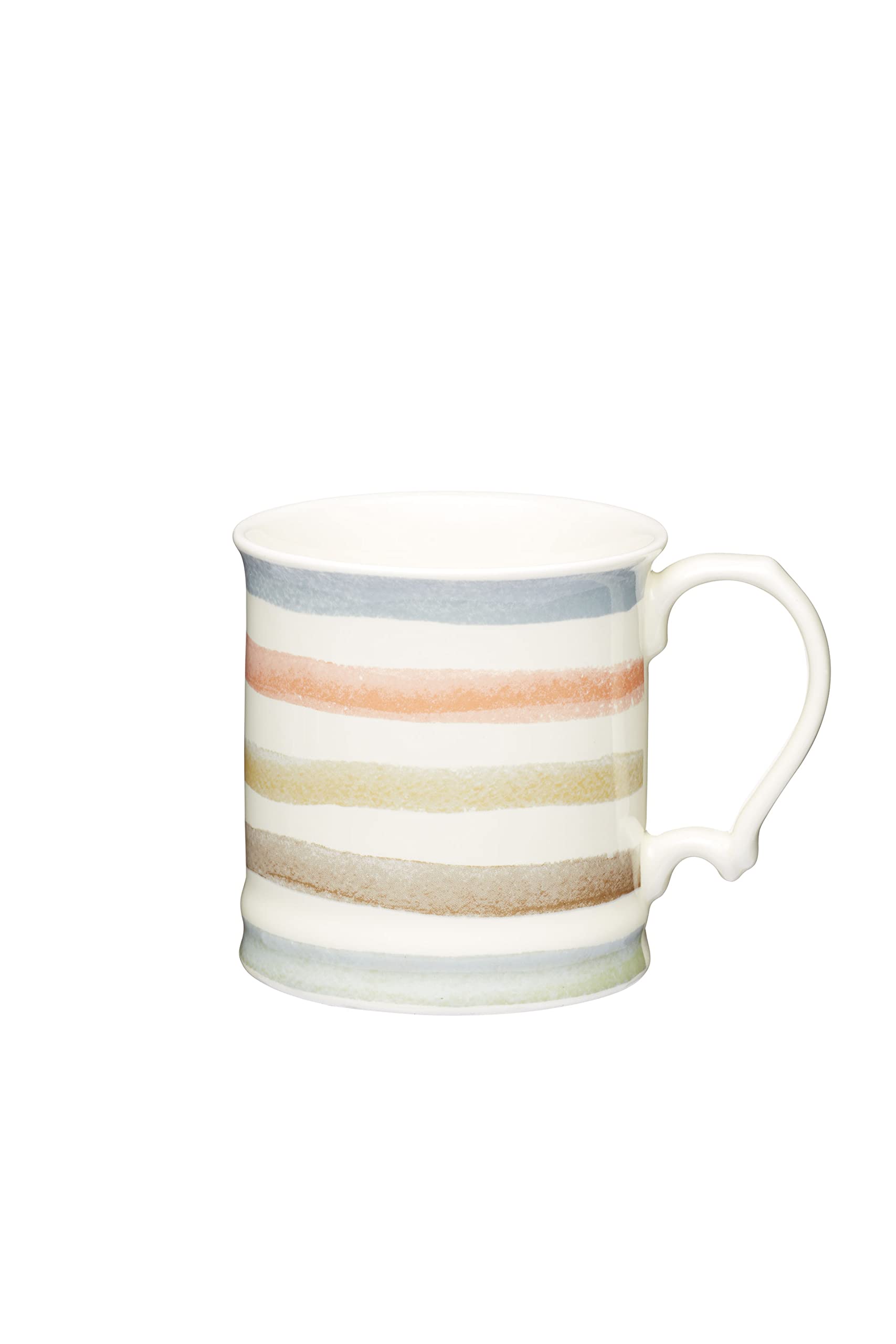 Lot De 4 Mugs Vintage Céramique Multicolore – Déco Rétro Cuisine