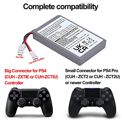 Batmax CUH-ZCT1E CUH-ZCT1H CUH-ZCT1U 2Pc 2000Mah Lip1522 Kcr1410 Battery For Sony Ps4 Playstation 4 Slim/Pro Dualshock Cuh-Zct1E Cuh-Zct1H Cuh-Zct1U Cuh-Zct2 thumb #5