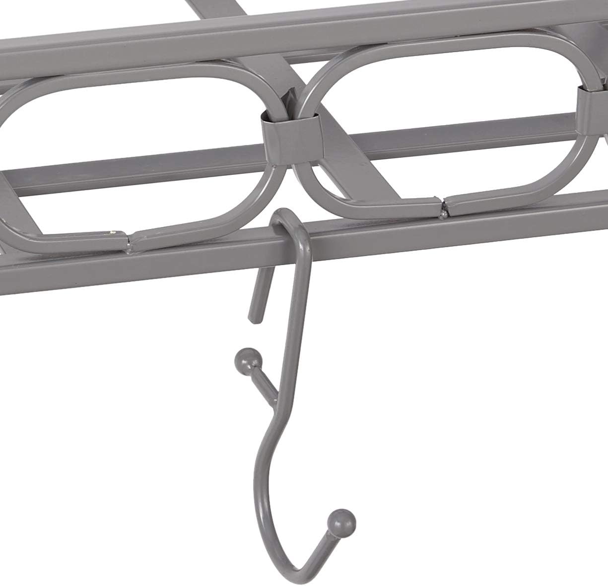 Gauge WallMount Bookshelf Pot Rack with 8 Hooks CookingFreshs