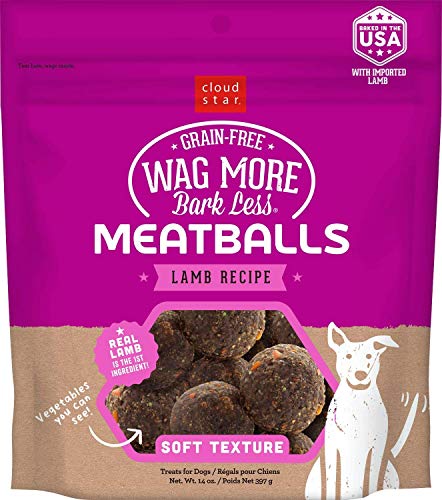 Cloud Star Wag More Bark Less Grain Free Meatballs Lamb Recipe 14 oz