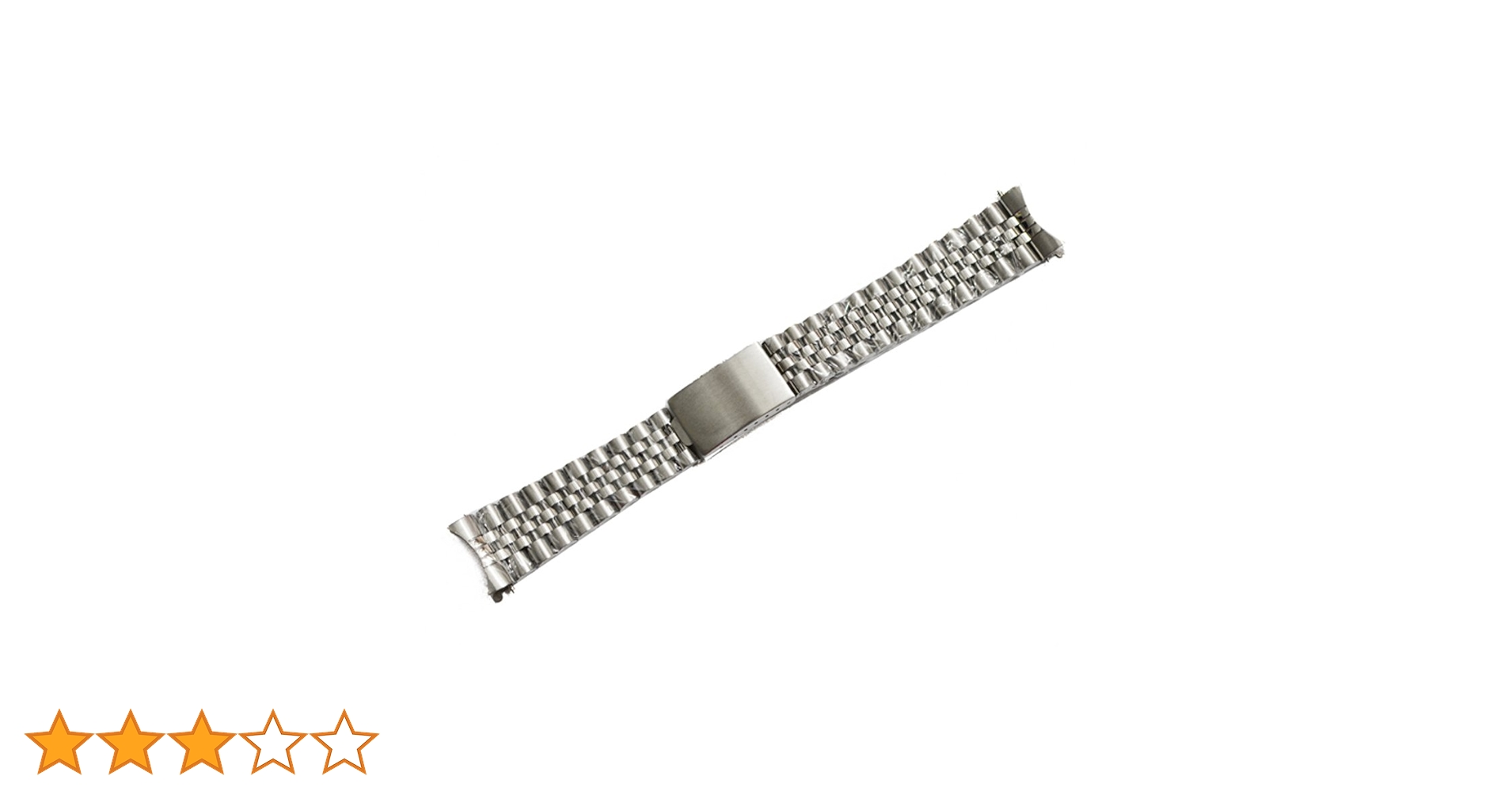 【新品未使用】ジュビリーブレス　時計　ベルト　ステンレススチールシルバー19mm 19mm メタル時計バンド ステンレススチール ジュビリー2