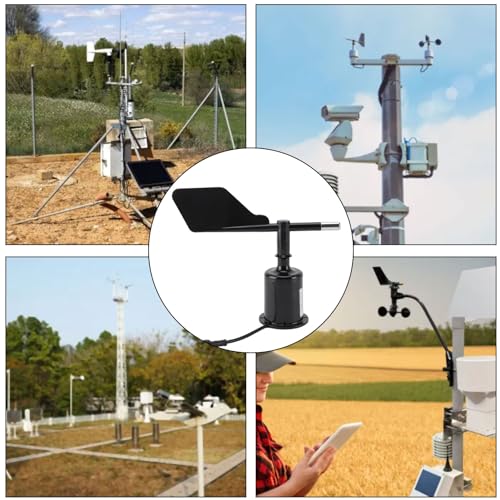 360-Grad-Windrichtungssensor, Anemometergehäuse, Windanzeige, DC 5 V, Präziser Anemometersensor, Windanzeigeschutz für Gartengewächshäuser