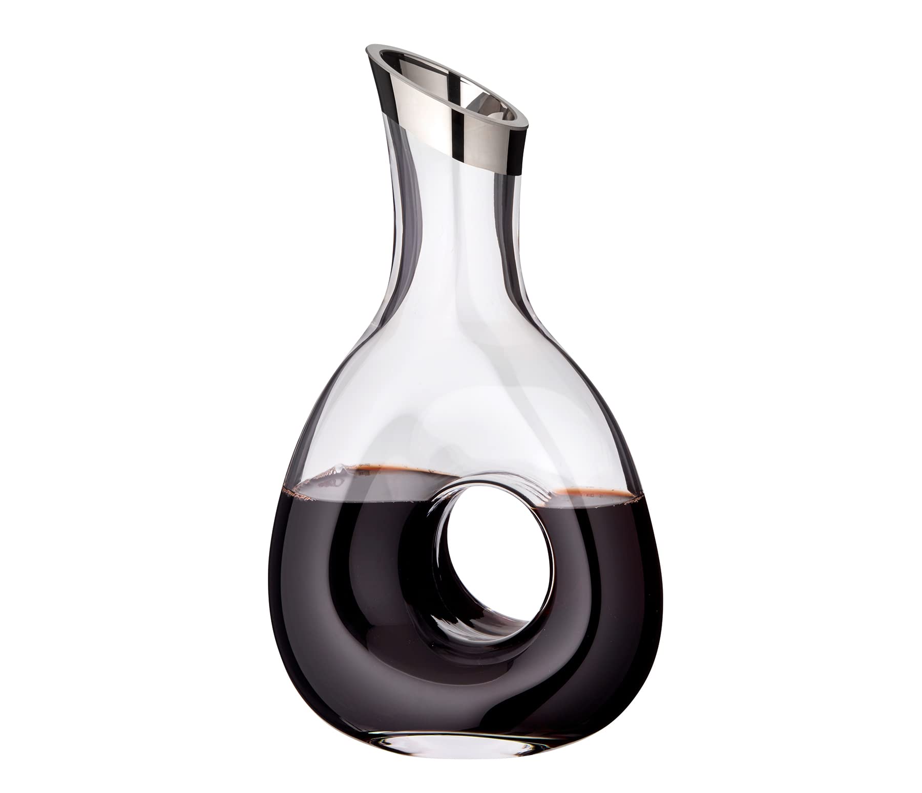 EDZARD Carafe "Gordon" en verre de platine, 1,2 litre, hauteur 30 cm