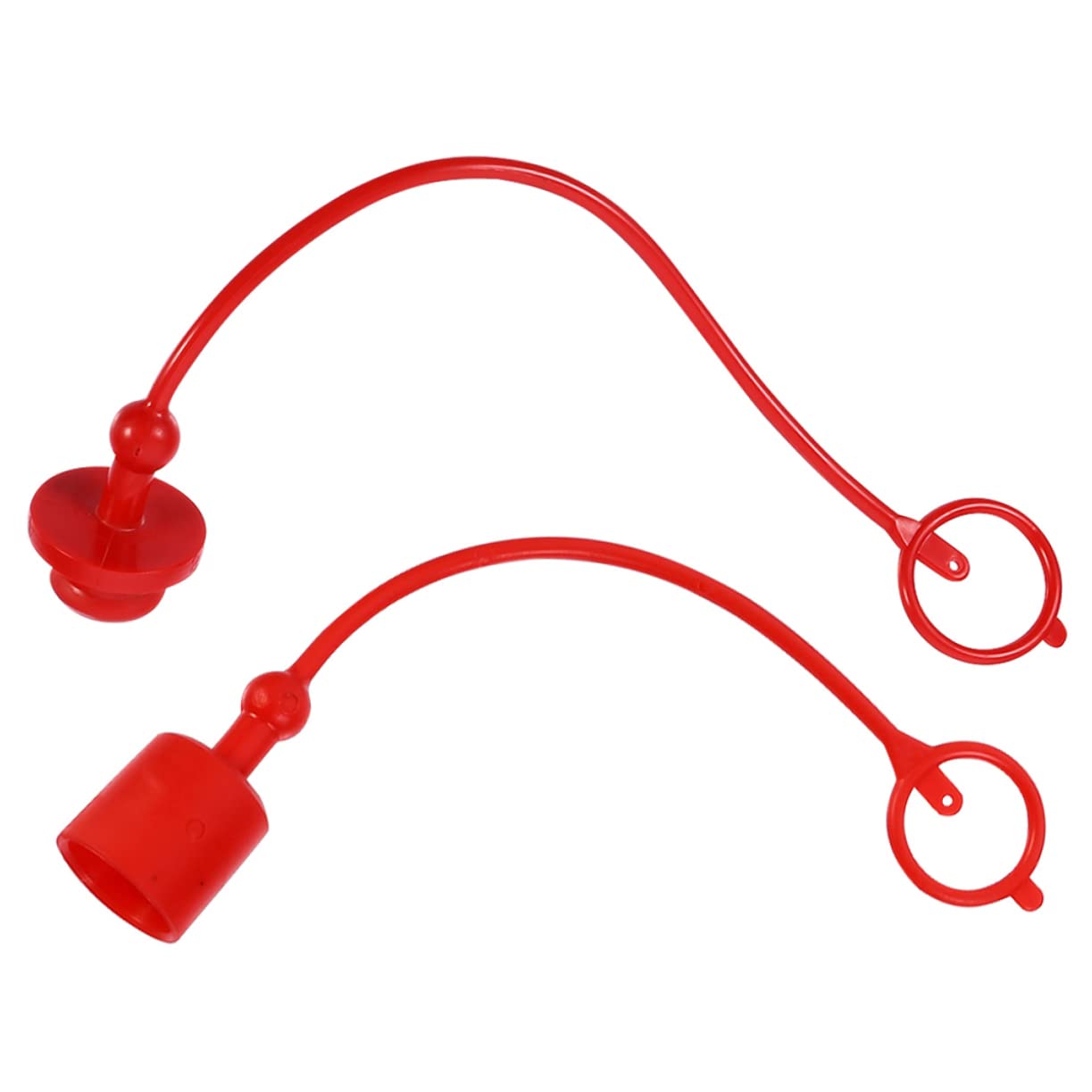 GLEAVI 2 Satz Hydraulik Schnellkupplung Staubschutzkappen aus Leichtem Pvc mit Je Einer Männlichen und Weiblichen Kappe für Sicheren Schutz