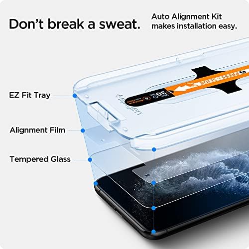 Spigen GlasTR EZ FIT Screen Protector for iPhone X/XS/11 Pro (5.8) Alternate view