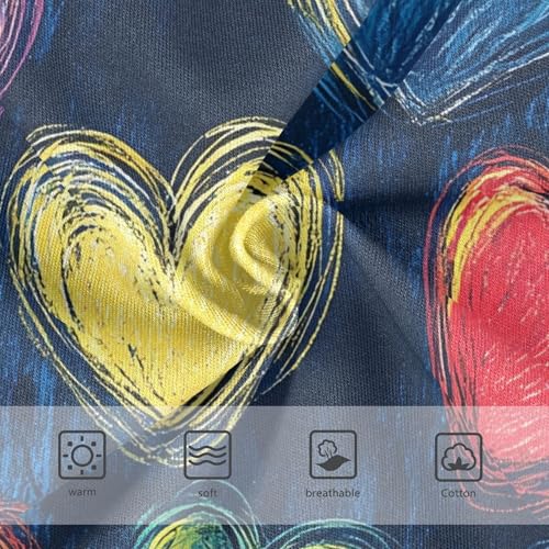 Colorful Hearts Valentine Panties for Girl Toddlers Underwear Floral Cotton Stylish Kids Undies Briefs 2t3