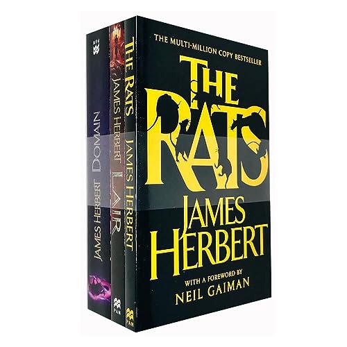 The Rats Trilogy 3 Books Collection Set by James Herbert (Domain, Lair, The Rats)