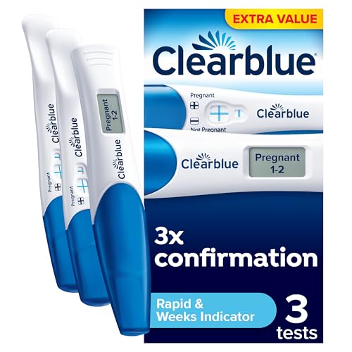 Clearblue Pregnancy Test Kit, 3 Tests (1 Digital, 2 Visual)