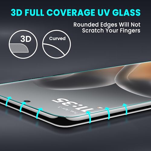 Image of FIRST MART Military-Grade UV Tempered Glass For Motorola Edge 70 Fusion (6.78 Inch) With Edge To Edge Full Screen Coverage | Case Friendly, 9H Hardness, HD-Clearity | Crystal Clear, Pack of 2