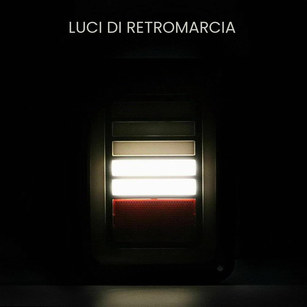 Baceyong - 2 luci posteriori per auto Euro versione 9-32V, LED sinistra e destra, luci di stop per frecce per Wrangler JK 07-17