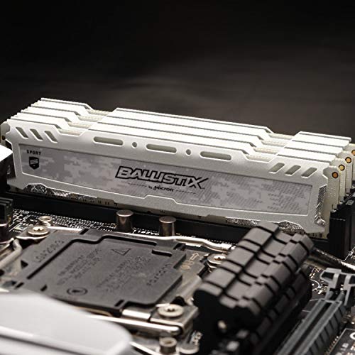 Image of Crucial Ballistix Sport LT 3200 MHz DDR4 DRAM Desktop Gaming Memory Single 16GB CL16 BLS16G4D32AESC (White)