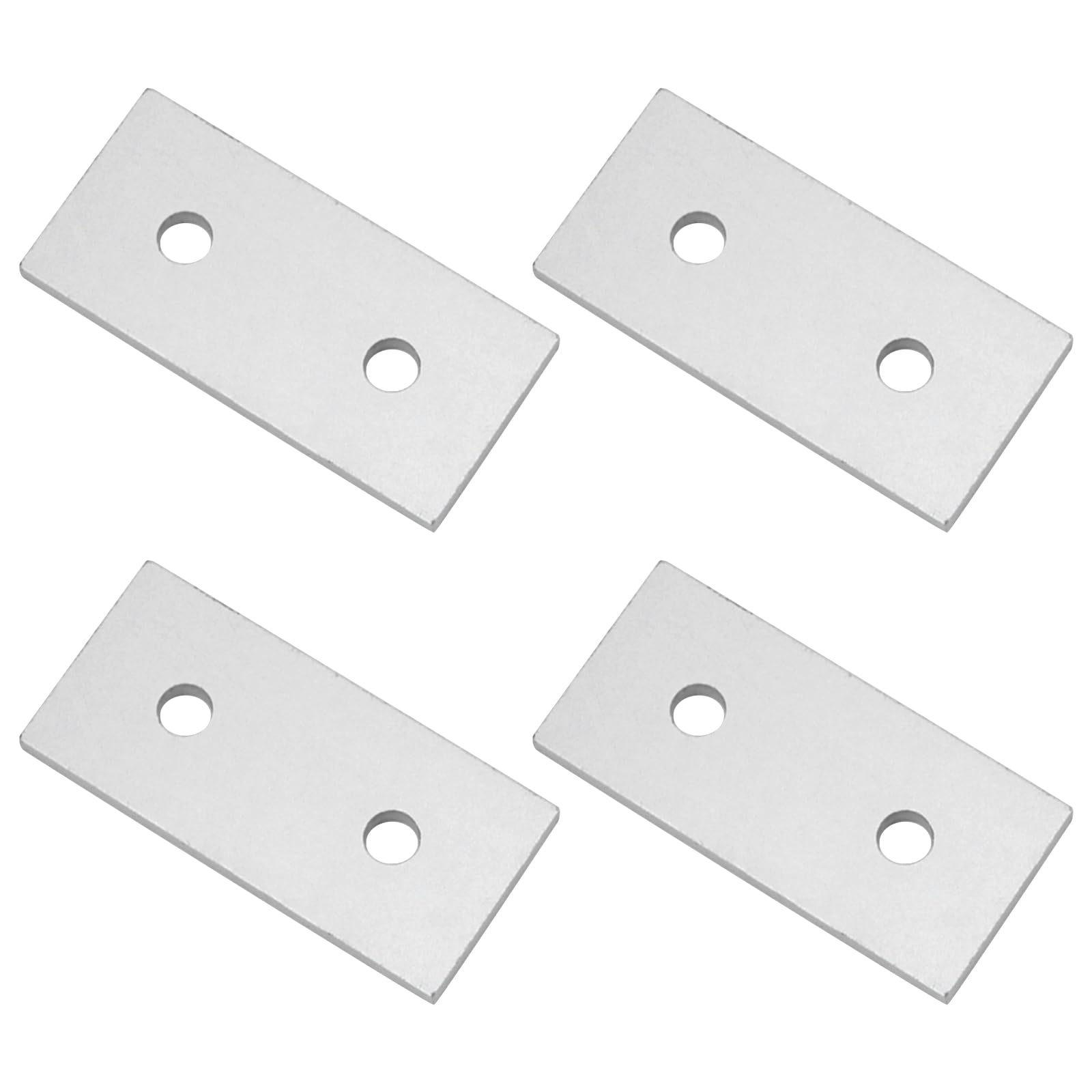 (4 Pieces) 5050 Series Aluminum Flat Connecting Joining Plate Aluminum Extrusion Hardware Corner Bracket