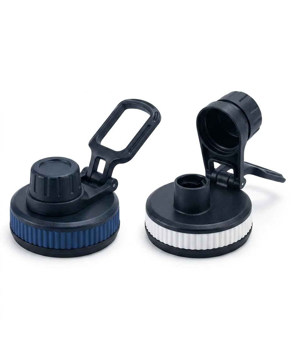 2PCS Bottle Caps Only, Water Bottle Lid Cap Only, Universal Replacement Caps for Outdoor Hiking, Gym Workouts, Office Use, Travel and Sports Activities, Durable Leak-Proof Design, Set of Two-image-17
