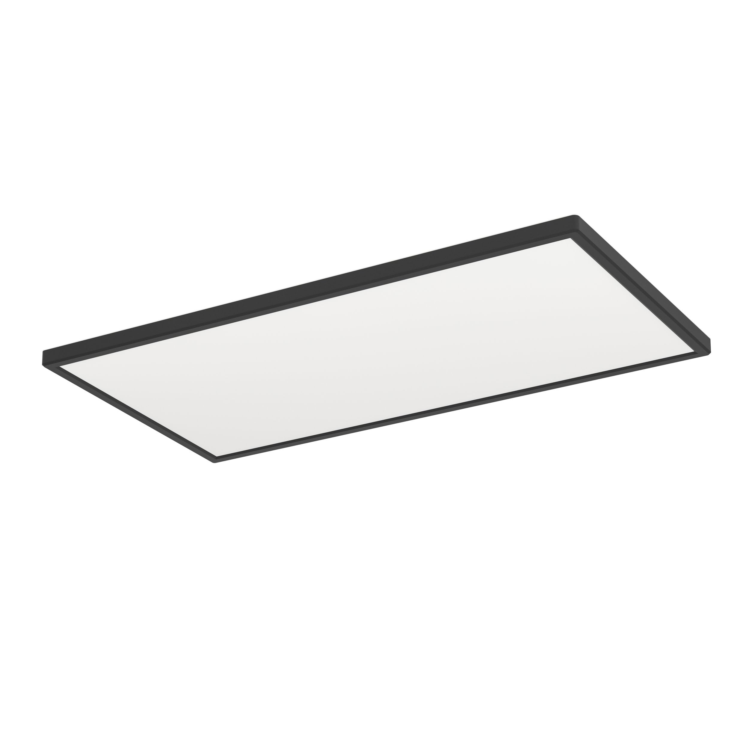 Eglo Black Connect.z Smart Home Led Bathroom Ceiling Light Rovito-Z, Zigbee, App And Alexa Voice Control, Warm White-Cold White, Rgb, Dimmable Ceiling Lamp, Ip44, 57X30 Cm