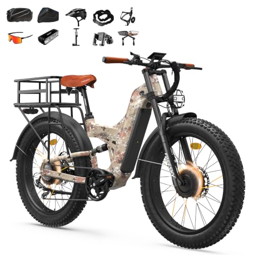 Image of FREESKY Dual Motor 45MPH 120Mile 260NM LG Cells Electric Bike for Adults