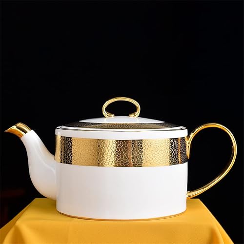 Miniatura 5 de MMLLZEL - Tetera de porcelana de hueso, tetera de cerámica, hervidor de porcelana para el hogar, juego de té de café y cerámica