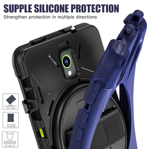 Compatível com Samsung Galaxy Tab Active5 capa SM-X300 de 8 polegadas, capa robusta resistente à pro