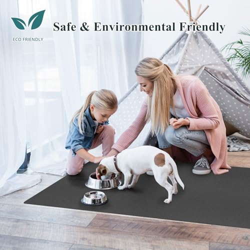 Furkit PGW-SH Hallway Runner Rug For Kitchen, 2'X6' Leather-Look Waterproof Vinyl Entryway Floor Mat thumb #3