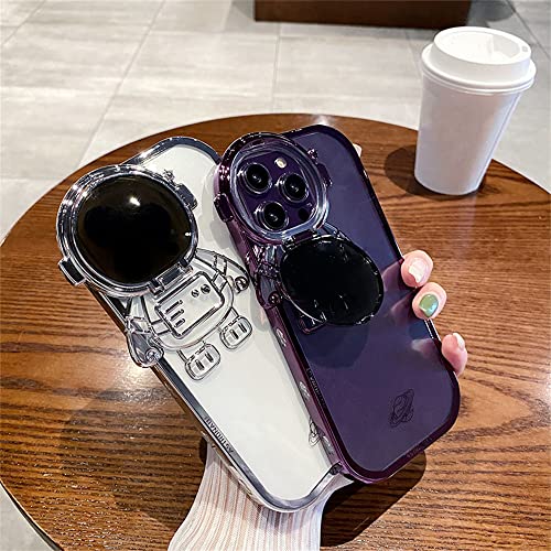 Support de téléphone astronaute pour coque iPhone 12 Pro Max transparente