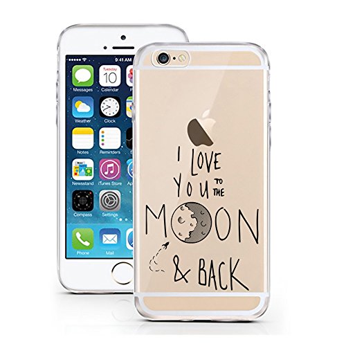 iPhone 7 Carcasa de licaso® para el patrón de Apple iPhone 7 TPU Silicona Ultra Fina protege tu iPhone 7 es elegante funda Bumper en un, To the Moon & Back, iPhone 7