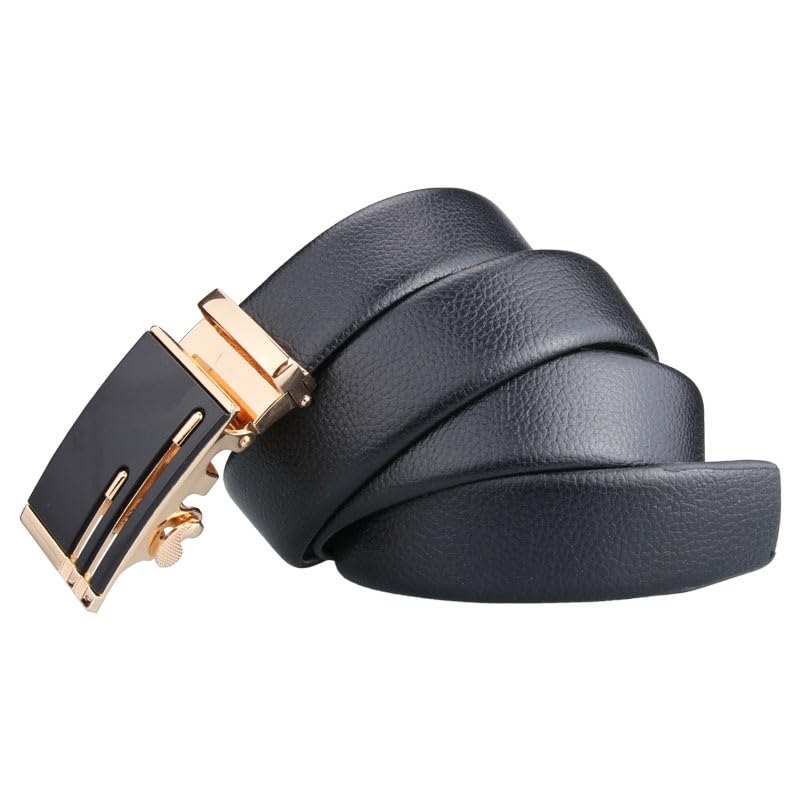 JSEIAJB Belt Men's Automatic Buckle Versatile Men's Casual Belt With Lychee Pattern3